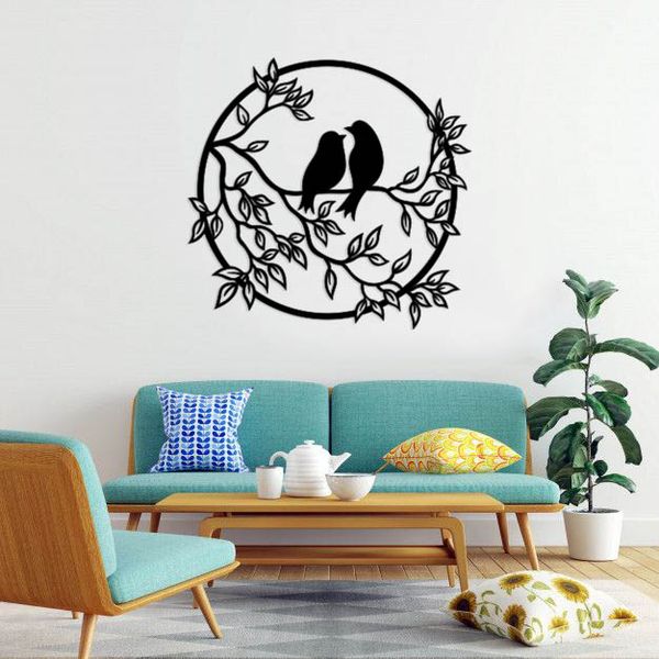استیکر دیواری طرح پرنده رو شاخه کد 08
