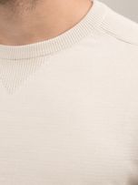 بافت یقه گرد کرم روشن sh399