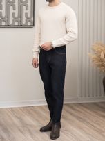 بافت یقه گرد کرم روشن sh399