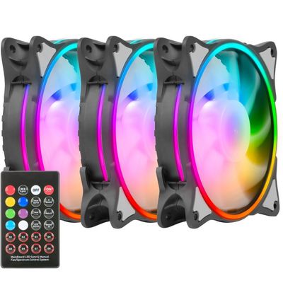 FAN CASE GREEN HURACAN GFK120M-ARGB 3 in 1