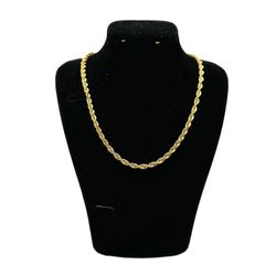 گردنبند طلا 18 عیار زنانه گالری طلای هرمس مدل طنابی