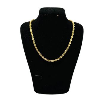 گردنبند طلا 18 عیار زنانه گالری طلای هرمس مدل طنابی