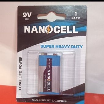 باتری کتابی نانوسل مدل Super Heavy Duty 9V