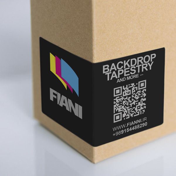 پوستر پارچه ای فیانی طرح بکدراپ PAINT کد F25