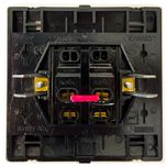 کلید دو پل صنایع آسیا الکتریک مدل کریستال BLK-GLD