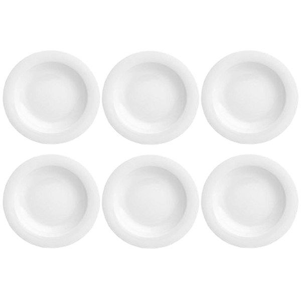 بشقاب خورش خوری چینی زرین ایران مدل h20 بسته 6 عددی