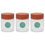 ست جا ادویه ای میس گلس مدل M در چوبی بسته 3 عددی*122