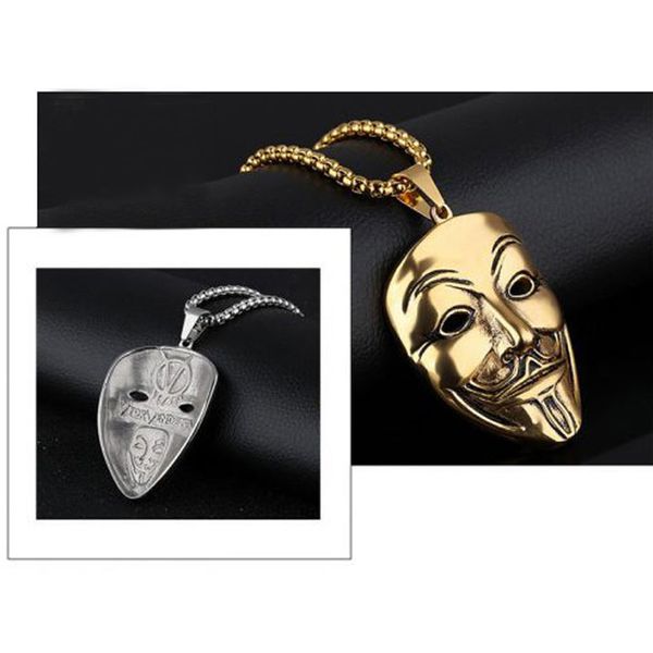 گردنبند مردانه گالری شمرون مدل جوکر کد NEC336G0