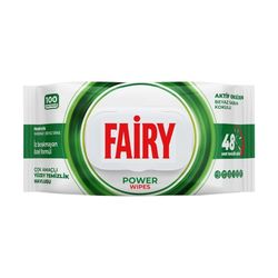 دستمال مرطوب فیری مدل power بسته 100 عددی*123