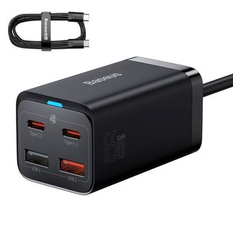 شارژر رومیزی بیسوس مدل Desktop Fast 65W به همراه کابل USB-C