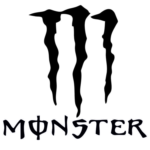 برچسب بدنه خودرو طرح پنجه هیولا کد monster*129