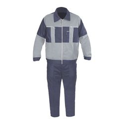 لباس کار سیلوری طوسی با دوخت سه سوزنه