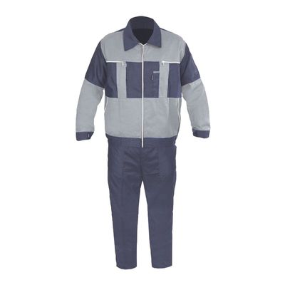 لباس کار سیلوری طوسی با دوخت سه سوزنه