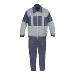 لباس کار سیلوری طوسی با دوخت سه سوزنه