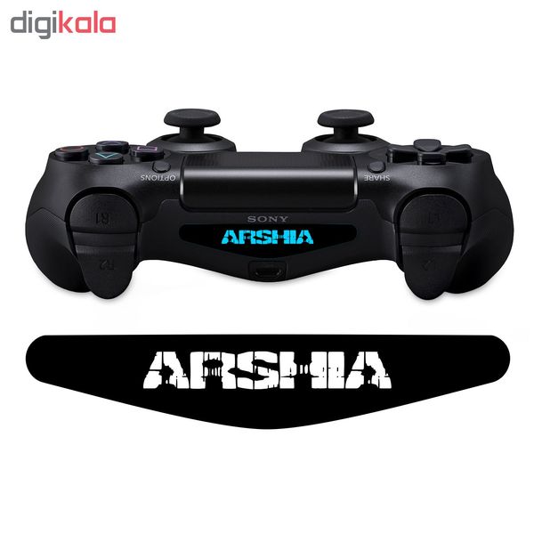 برچسب لایت بار دسته پلی استیشن 4 ونسونی طرح ARSHIA