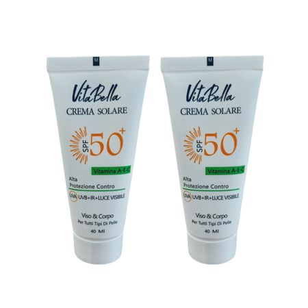 کرم ضدآفتاب بی‌رنگ ویتابلا SPF50 مجموعه 2 عددی