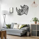 استیکر چوبی طرح کرگدن