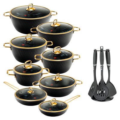 سرویس قابلمه و تابه گرانیت 23 پارچه ام جی اس مدل ماینز کد 003