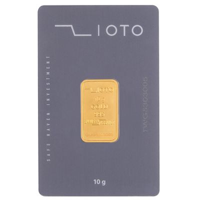 شمش طلا 24 عیار زیوتو مدل GD-Au-p10