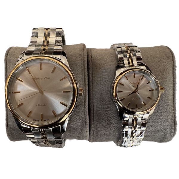 ست ساعت مچی عقربهای کوارتز زنانه و مردانه سوئیس آرت مدل ANT182-183SG1500