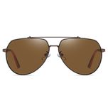 عینک آفتابی خلبانی مردانه آلبرت وگ مدل 6322C108P112 Polarized Avantgarde Visionary