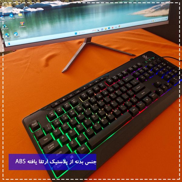 کیبورد پی های تک مدل RGB x260 Professional