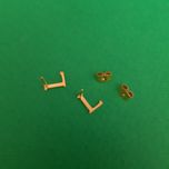 گوشواره زنانه مدل حرف L*89