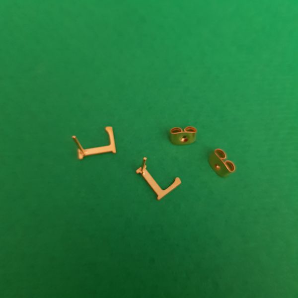 گوشواره زنانه مدل حرف L*89