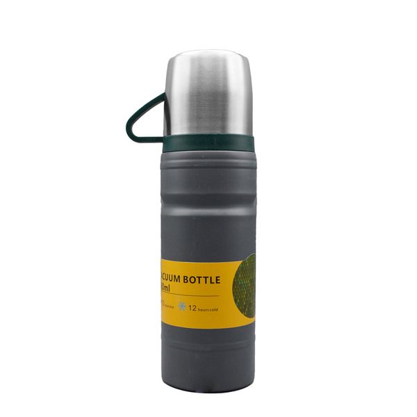 فلاسک مدل GS-M-207384-D1 گنجایش 0.69 لیتر به همراه لیوان سفری