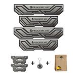 برچسب بدنه خودرو شیپرس طرح پارکابی چرم کد SP006 مناسب برای پژو 405 بسته 4 عددی به همراه جاکلیدی