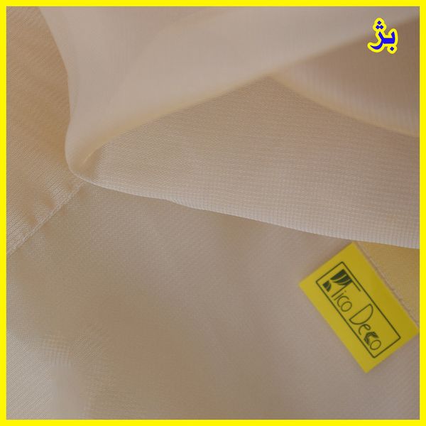 پرده تیکو دکو مدل دوخت ساده حریر سایز 500*280 سانتیمتر
