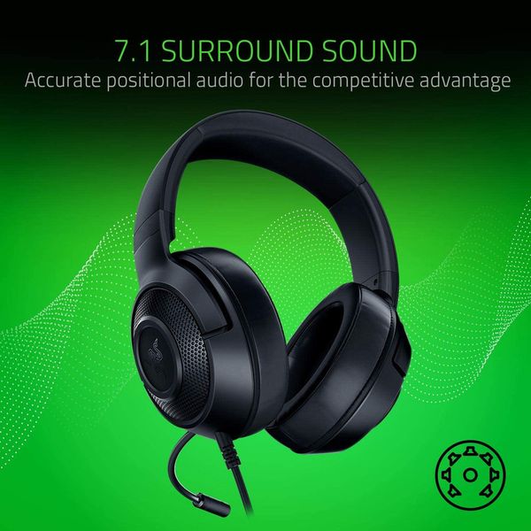 Headset Gaming RAZER Kraken X Lite 7.1