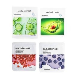 ماسک صورت پد پاک مدل ورقه ای کد 04 وزن 20 گرم بسته 4 عددی