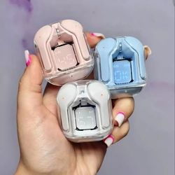 ایرپاد بلوتوثی شیشه ای مدل Ultrapods MAX صفحه نمایش دیجیتال کیفیت بسیار عالی