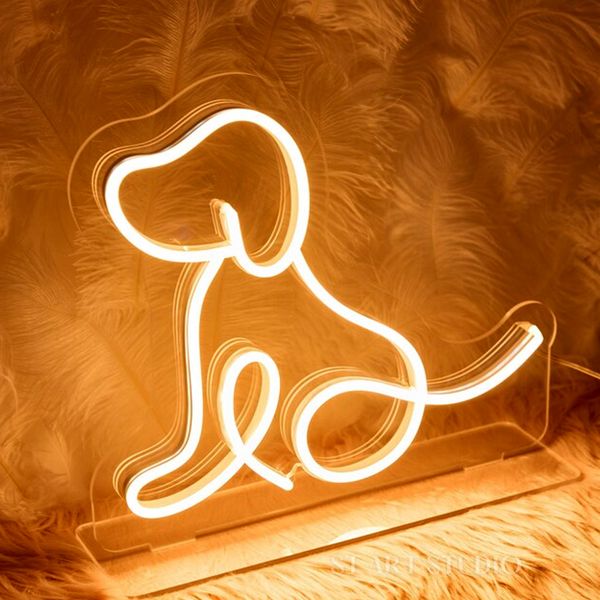 تابلو نئون مدل فلکسی طرح سگ کد G2