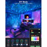 چراغ خواب رومیزی کهکشانی بلوتوث و اسپیکر دار مدل Starry Projector Light