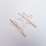 گیره مو زنانه مدل ستاره و بی نهایت بسته 2 عددی*692