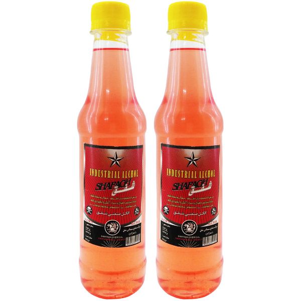 الکل صنعتی %98 آریا شفق حجم 450 میلی لیتر بسته 24عددی