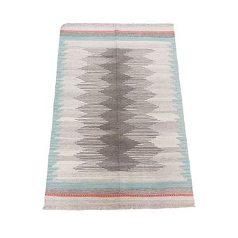 گلیم دستباف 2.5 متر مدل ساده زمینه الوان