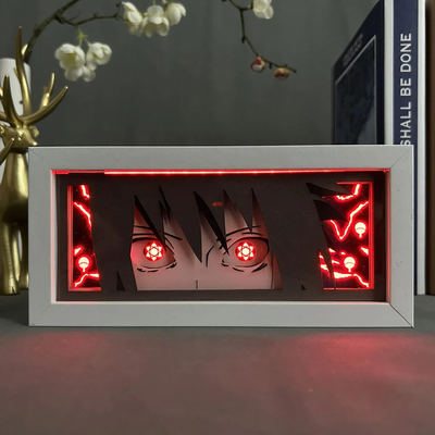 تابلو لایت باکس انیمه ای شارینگان ساسکه ناروتو | Naruto Sasuke Sharinngan Light Box