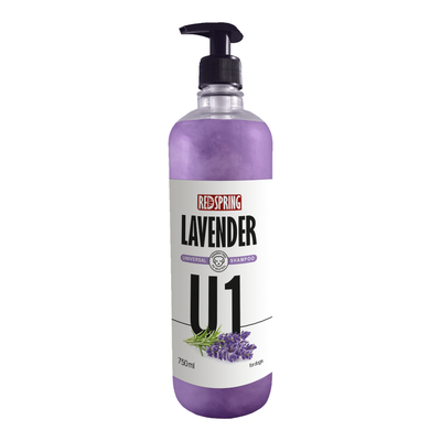 شامپوی روزانه رد اسپرینگ برای هر نوع موی سگ (رایحه‌ی لوندر) / Red spring universal shampoo U1
