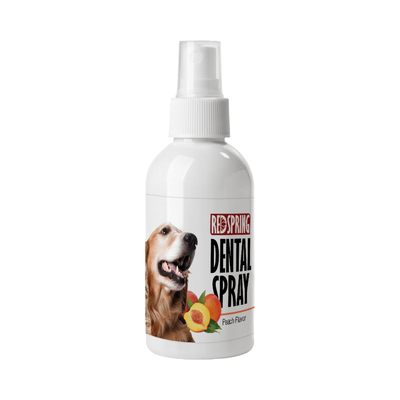اسپری دنتال نانو نقره سگ و گربه رداسپرینگ با رایحه‌ی هلو / Red spring nano silver dental spray