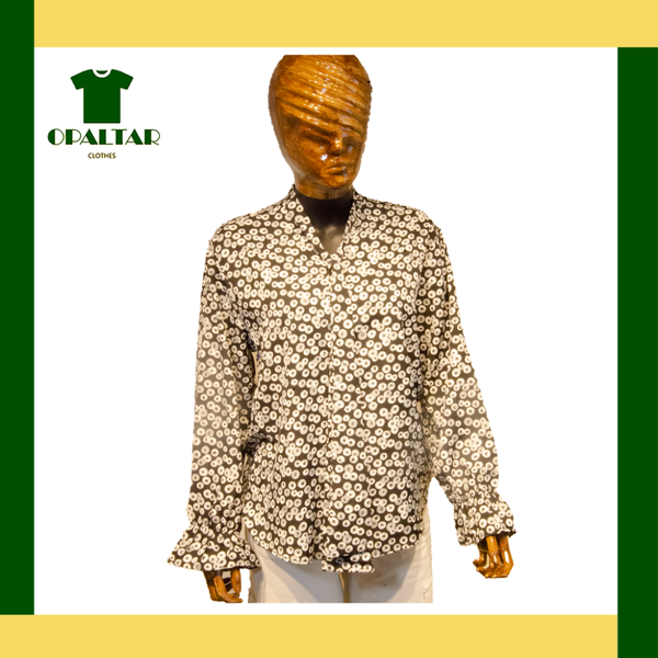 شومیز طرح دار گل گلی