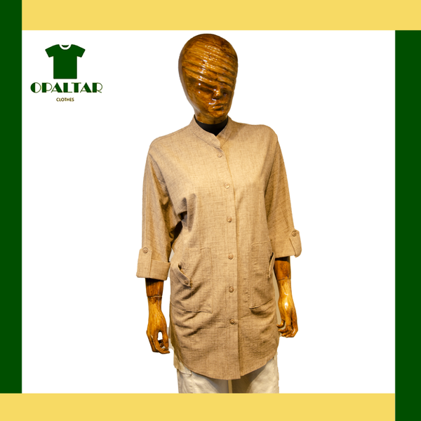 مانتو دگمه دار