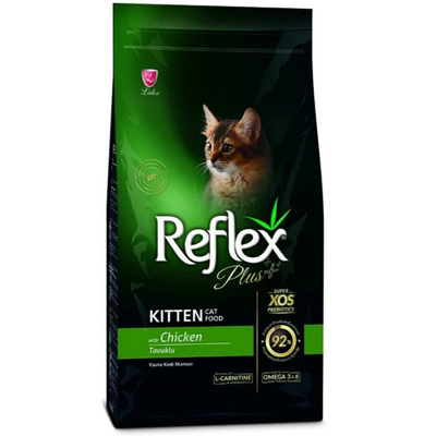 غذای خشک بچه گربه با طعم مرغ رفلکس پلاس هر کیلو(در بسته‌های زوتوپیا) / Reflex plus kitten food with chicken flavor