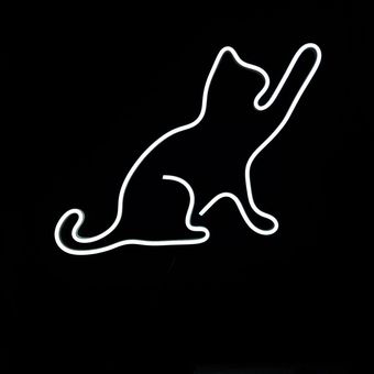 تابلو نئون طرح گربه