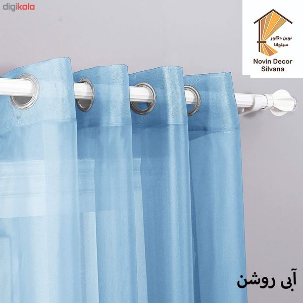پرده نوین دکور سیلوانا مدل حریر 3 سایز 280 × 300 سانتی متر