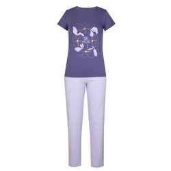 ست تی شرت و شلوار زنانه آریان نخ باف مدل Z2658*3