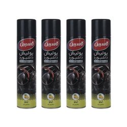  اسپری پولیش داشبورد خودرو کاسپین مدل لیمو حجم 300 میلی‌ لیتر بسته چهار عددی