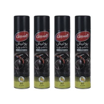  اسپری پولیش داشبورد خودرو کاسپین مدل لیمو حجم 300 میلی‌ لیتر بسته چهار عددی